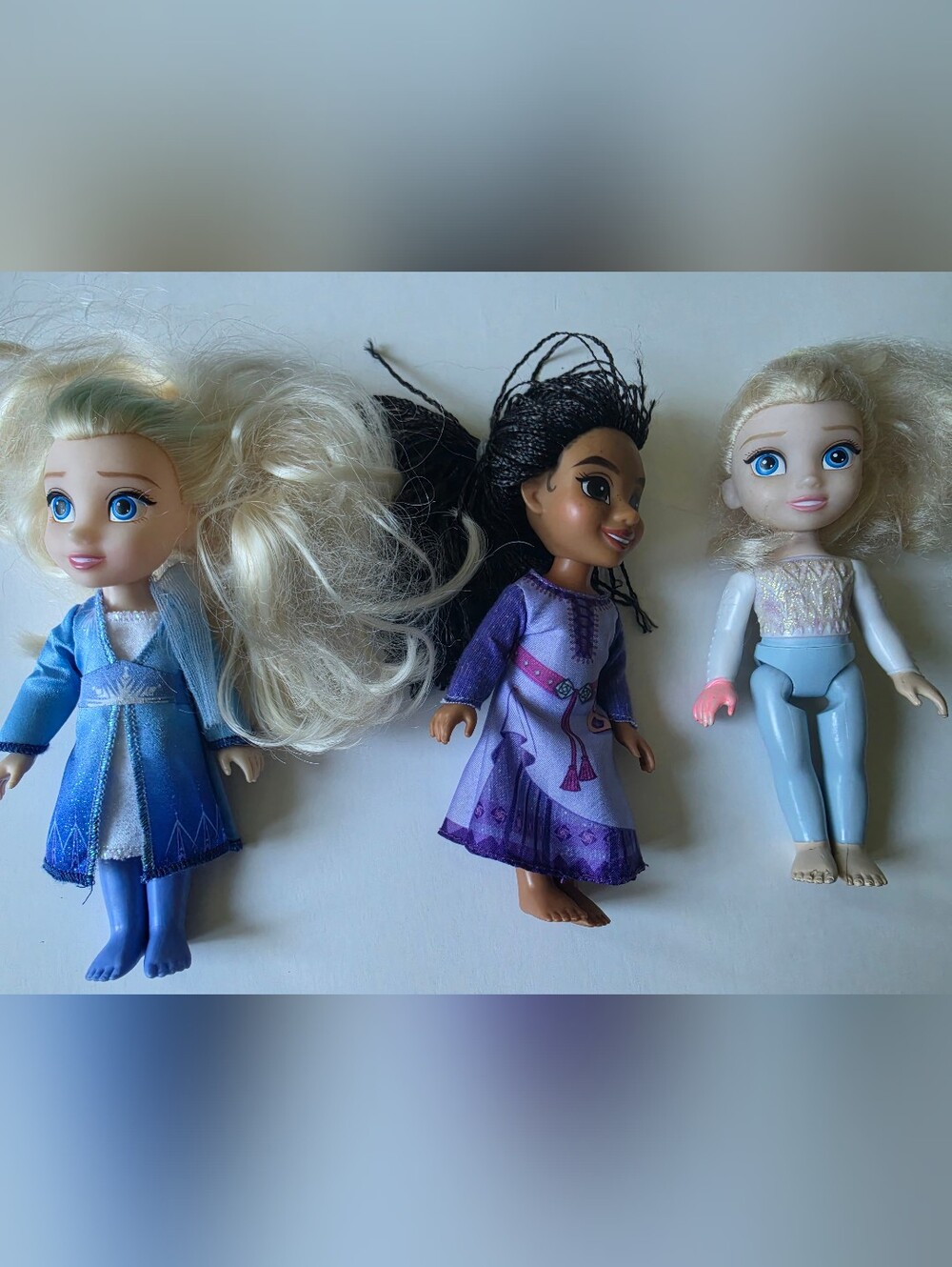 Disney Frozen Mini/Petite Dolls Lot of 3 Elsa, Ash